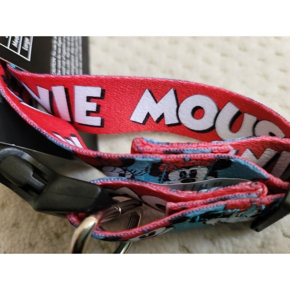 NWT DISNEY MINNIE MOUSE Adjustable DOG COLLAR, Red SIZE Large 15.7"-25.4" - Picture 5 of 6